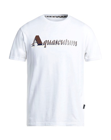AQUASCUTUM ACTIVE T-shirt Bianco 95% Cotone, 5% Elastan
