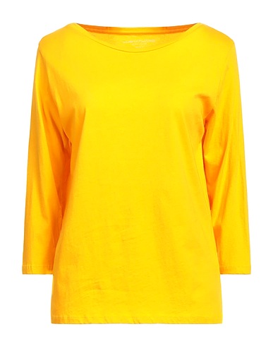 MAJESTIC FILATURES T-shirt Giallo ocra 100% Cotone