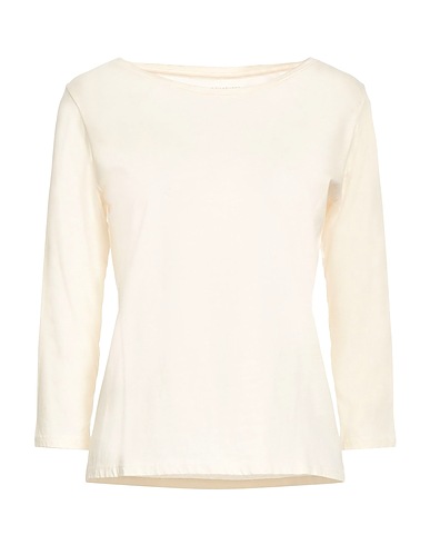 MAJESTIC FILATURES T-shirt Panna 100% Cotone