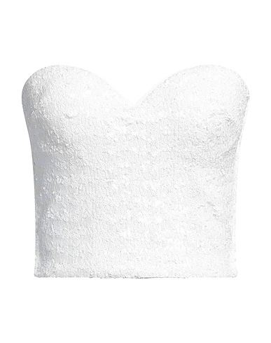 CHIARA BONI LA PETITE ROBE Bustier White 72% Polyamide, 28% Elastane, Polyester