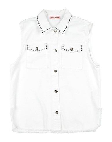 ANIYE BY Camicia di jeans Bianco 100% Cotone