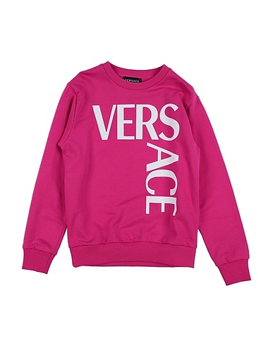 VERSACE YOUNG Sweatshirt Fuchsia 100% Cotton, Elastane