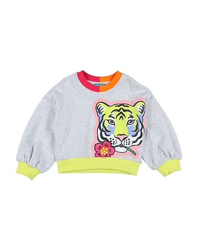 KENZO KIDS Sweatshirt Grey 100% Cotton, Elastane