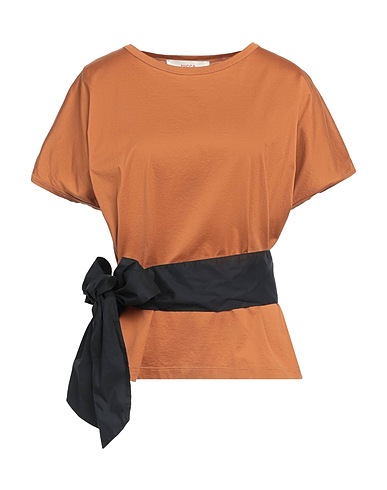 JUCCA Top Elegante Marrone 100% Cotone