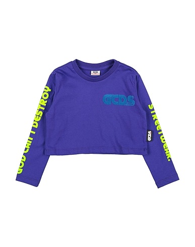 GCDS MINI T-shirt Purple 100% Cotton