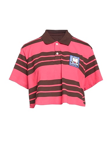 DSQUARED2 Crop top Fuchsia 100% Cotton