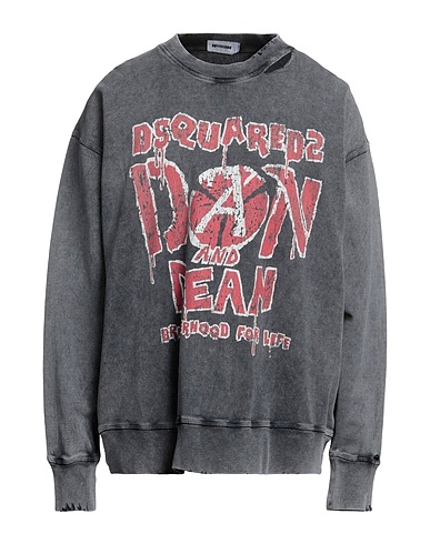 DSQUARED2 Sweatshirt Black 100% Cotton, Elastane