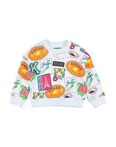 KENZO KIDS Sweatshirt White 100% Cotton, Elastane