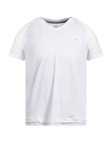FILA Basic T-Shirt White 91% Polyester, 9% Elastane