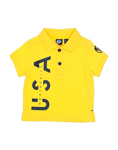NORTH SAILS Polo shirt Yellow 100% Cotton
