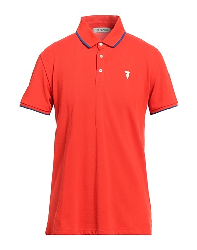 TRUSSARDI Polo shirt Rust 100% Cotton
