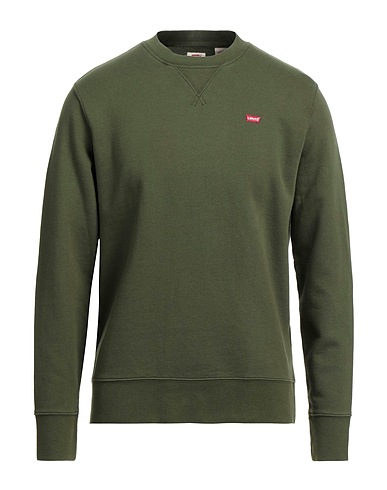 LEVI'S Sweatshirt Military green 100% Cotton