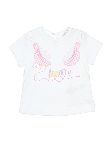 MONNALISA T-shirt White 100% Cotton
