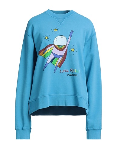 DSQUARED2 Felpa Azzurro 100% Cotone, Elastan