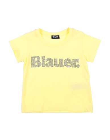 BLAUER. T-shirt Yellow 100% Cotton