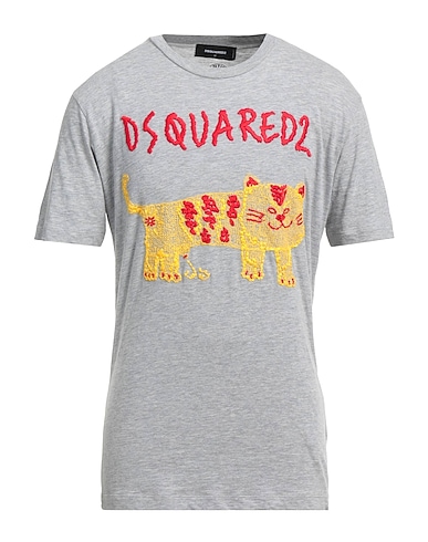DSQUARED2 T-shirt Grey 88% Cotton, 12% Viscose