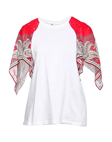 TWINSET T-shirt White 100% Cotton, Viscose