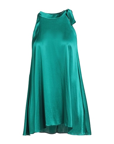 1-ONE Top Verde smeraldo 75% Acetato, 25% Seta