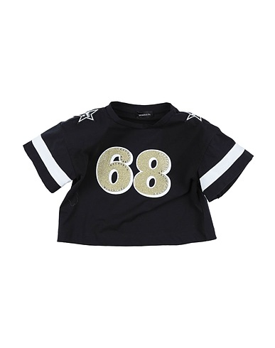 MONNALISA T-shirt Nero 100% Cotone