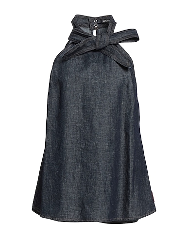 DEPARTMENT 5 Top Blue 60% Cotton, 40% Linen