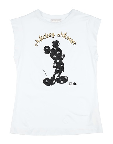 MONNALISA T-shirt White 100% Cotton