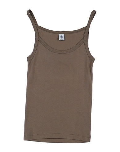 PETIT BATEAU Top Khaki 100% Cotton