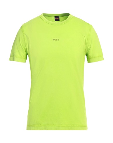 BOSS Basic T-Shirt Lime green 100% Cotton