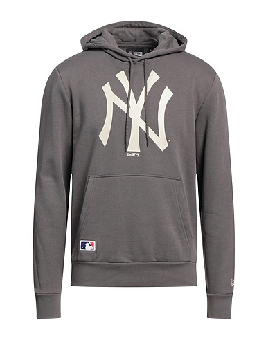 NEW ERA Hooded track jacket  Grey 80% Cotton, 20% Polyester