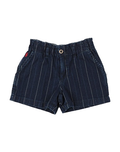 POLO RALPH LAUREN Denim shorts  Striped Cotton Twill Paperbag Short 
 Blue 100% Cotton