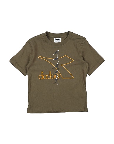 DIADORA T-Shirt Militärgrün 100% Baumwolle