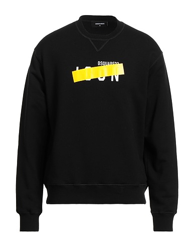DSQUARED2 Sweatshirt Black 100% Cotton, Elastane