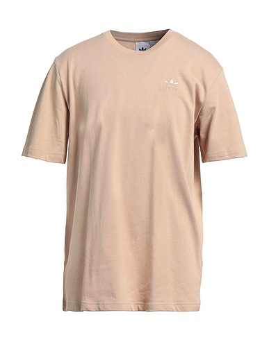 ADIDAS ORIGINALS Basic T-Shirt Beige 100% Cotton, Elastane