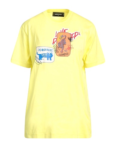 DSQUARED2 T-shirt Yellow 100% Cotton