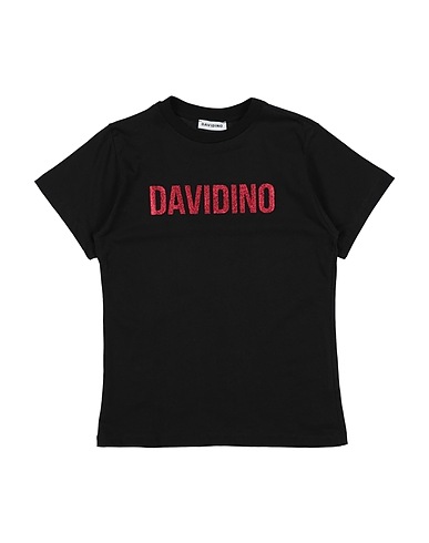 DAVIDINO T-shirt Black 100% Cotton