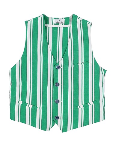 BERNA Waistcoat Green 100% Cotton