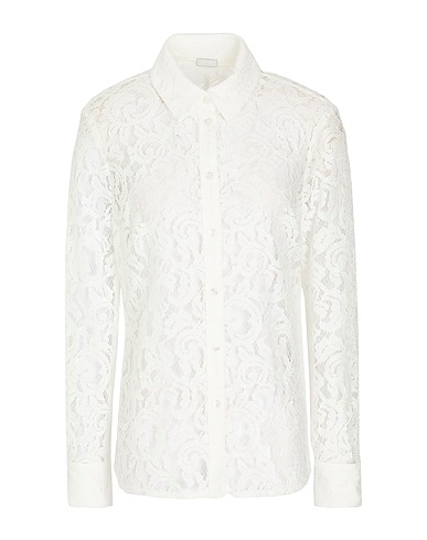 8 by YOOX Camicie e bluse in pizzo LACE CHEMISIER
 Bianco 43% Viscosa, 37% Cotone, 20% Poliammide