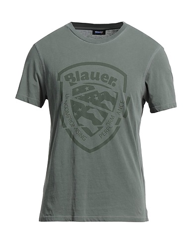 BLAUER. T-shirt Green 100% Cotton
