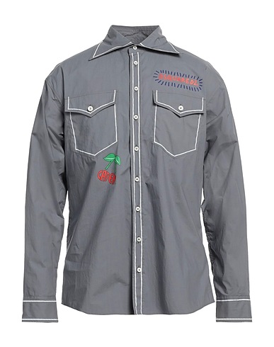 DSQUARED2 Patterned shirt Grey 100% Cotton