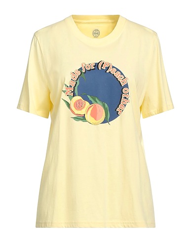 TORY BURCH T-shirt Pastel yellow 100% Cotton