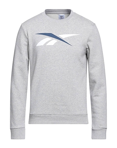 REEBOK Sweatshirt Grey 70% Cotton, 30% Polyester