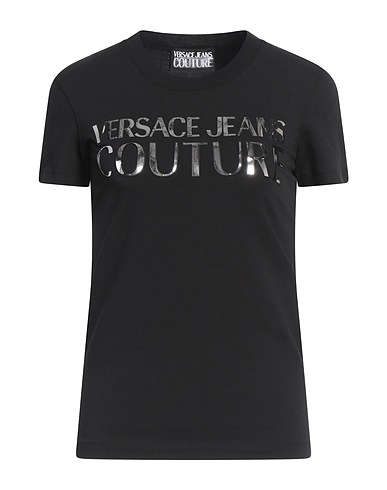 VERSACE JEANS COUTURE T-Shirt Schwarz 95% Baumwolle, 5% Elastan
