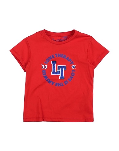 LOVE THERAPY T-shirt Red 100% Cotton