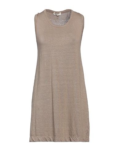 WOOL & CO Vest Khaki 98% Linen, 2% Elastane