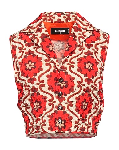 DSQUARED2 Floral shirts & blouses Red 100% Polyester