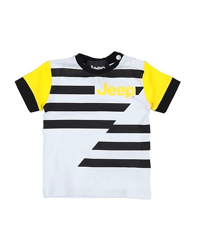 JEEP T-shirt Bianco 95% Cotone, 5% Elastan