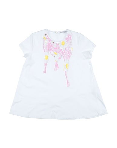 MONNALISA T-shirt White 100% Cotton