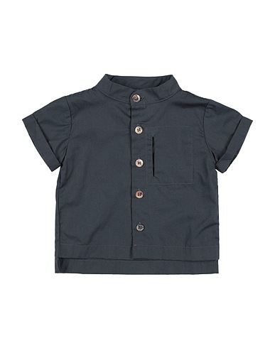 MINIMU' Camicia tinta unita Antracite 100% Cotone