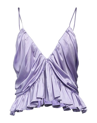 SEMICOUTURE Top Lilac 96% Silk, 4% Elastane