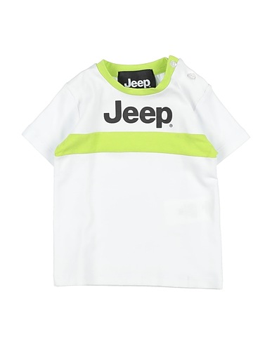 JEEP T-shirt White 95% Cotton, 5% Elastane