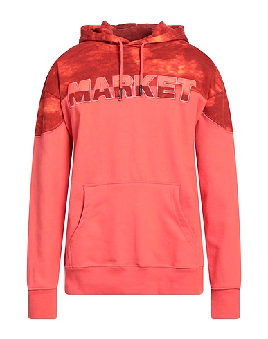 MARKET Hooded track jacket  Rust 100% Cotton